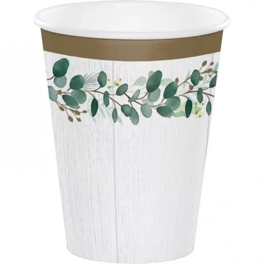 Vasos Eucalipto 12oz (x8u)