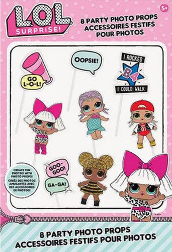L.O.L Party Photo Props (x8u)