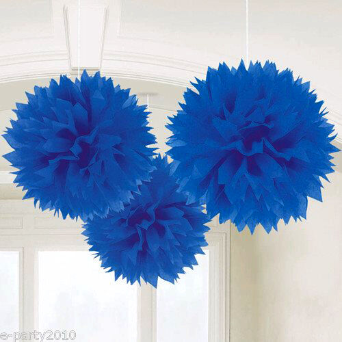 POM POM AZUL REAL ESPONJOSO (3UNIDADES)