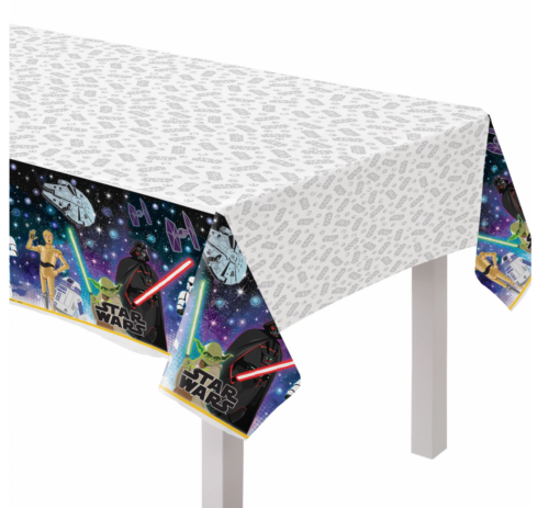MANTEL DE PLASTICO RECTANGULAR STAR WARS GALAXY 54" X 96"