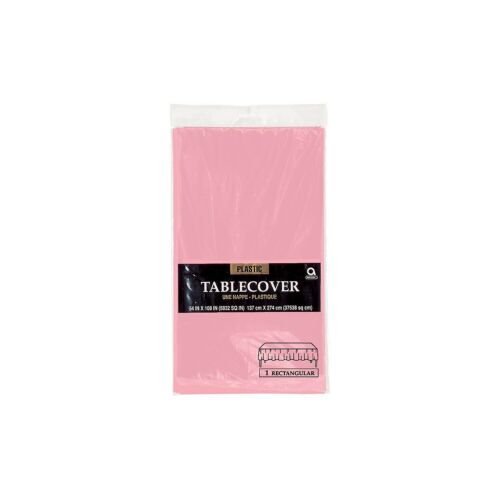Mantel de Plastico 54"X108" Rosa Nuevo