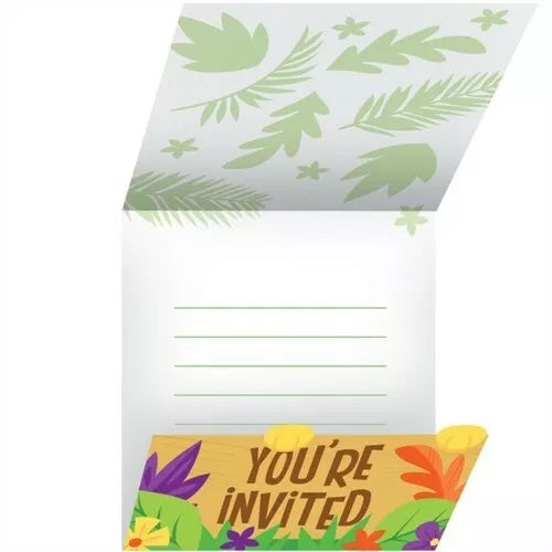 Invitaciones Jungle Safari (x8u)
