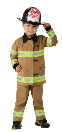 Tan Fire fighter Uniform Kids Boy Costume