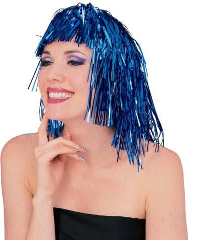 Tinsel Wig Blue