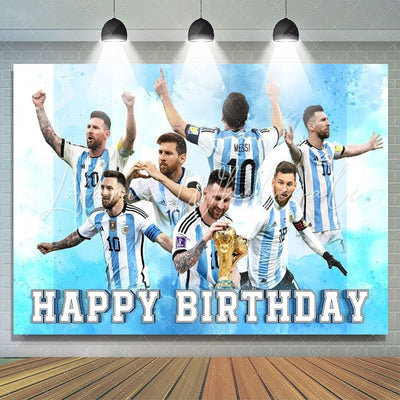 Backdrop Sports Birthday Party Messi