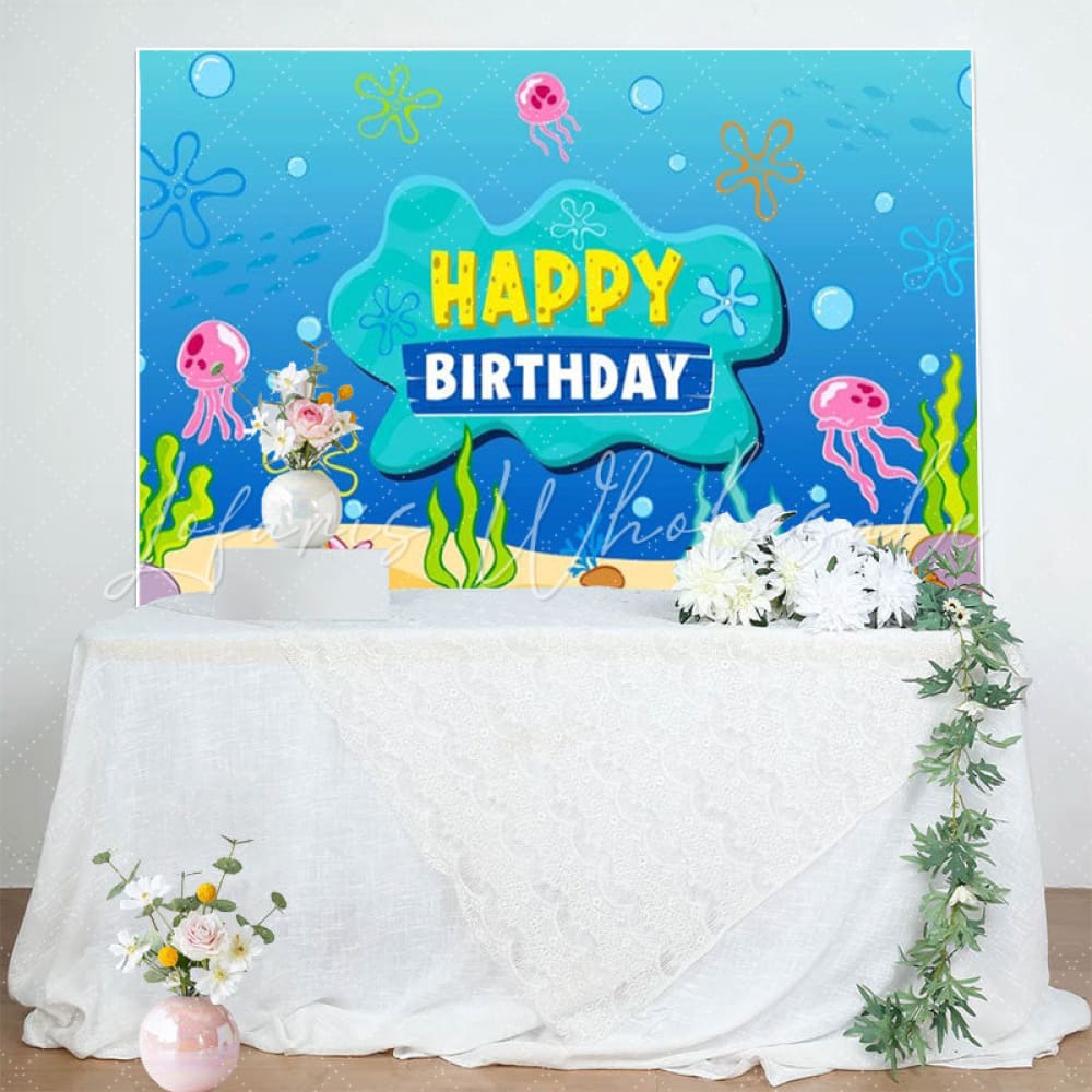 Spongebob Under The Sea Backdrop (x1u)