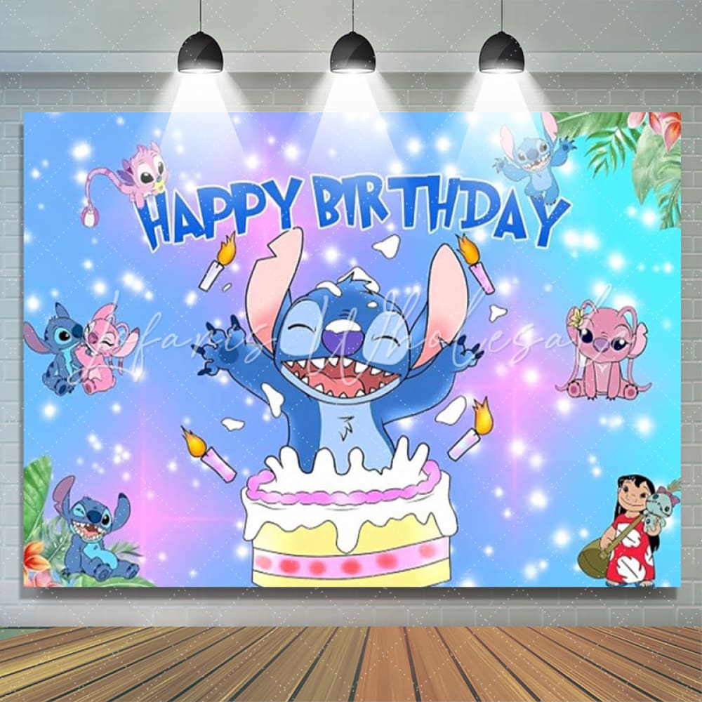 Stitch Birthday Backdrop (x1u)