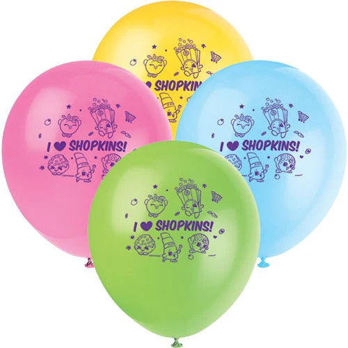 Shopkins Latex Balloons (x8u)
