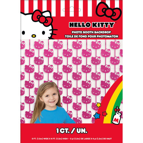 Hello Kitty Cut Foil Photo Booth Backdrop