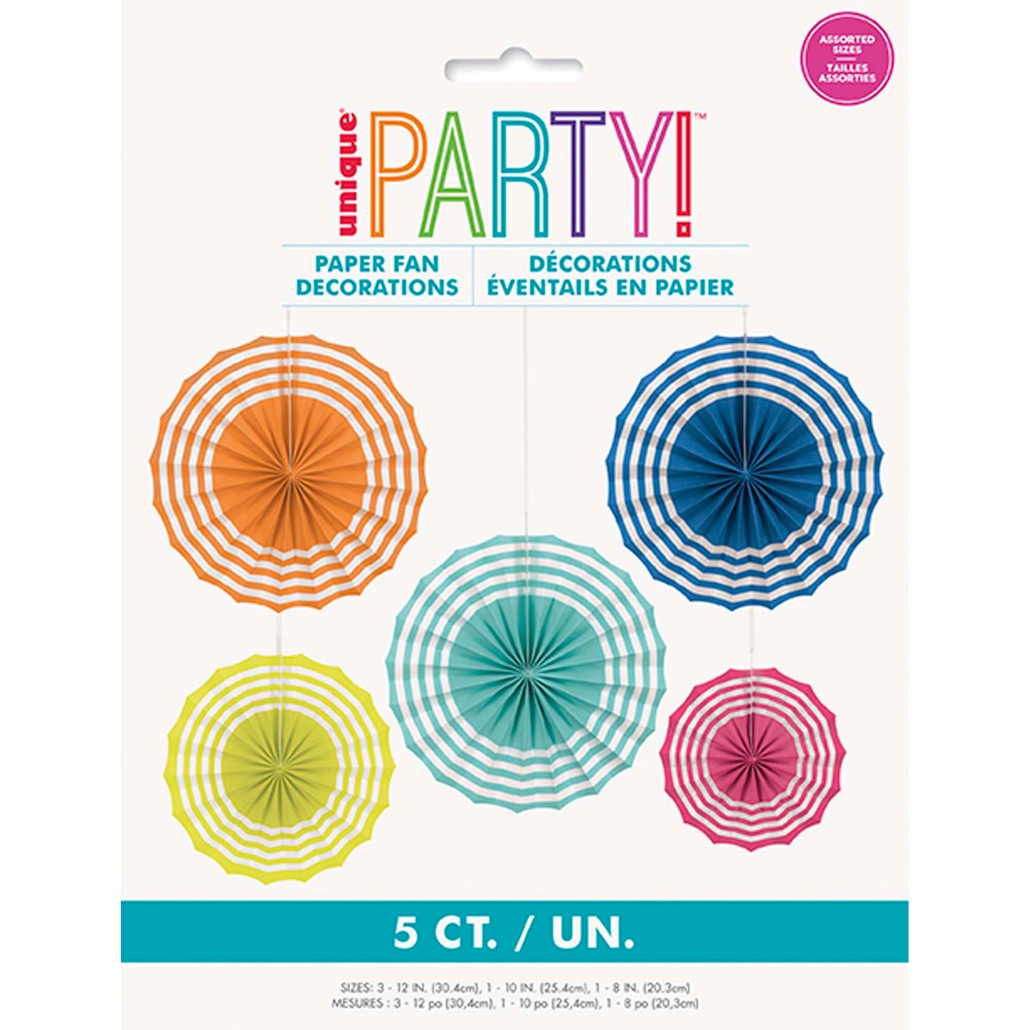 Summer Fun Paper Fan (x5u)