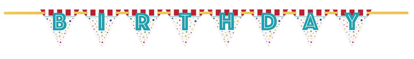 Circo Banner "Happy Birthday" (x1u)