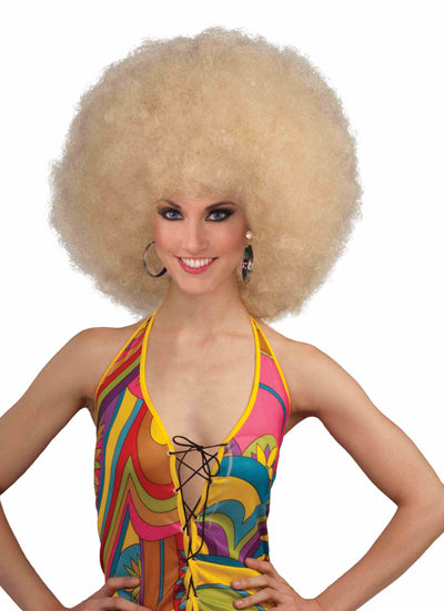 Mega Fro Wig Blonde Deluxe