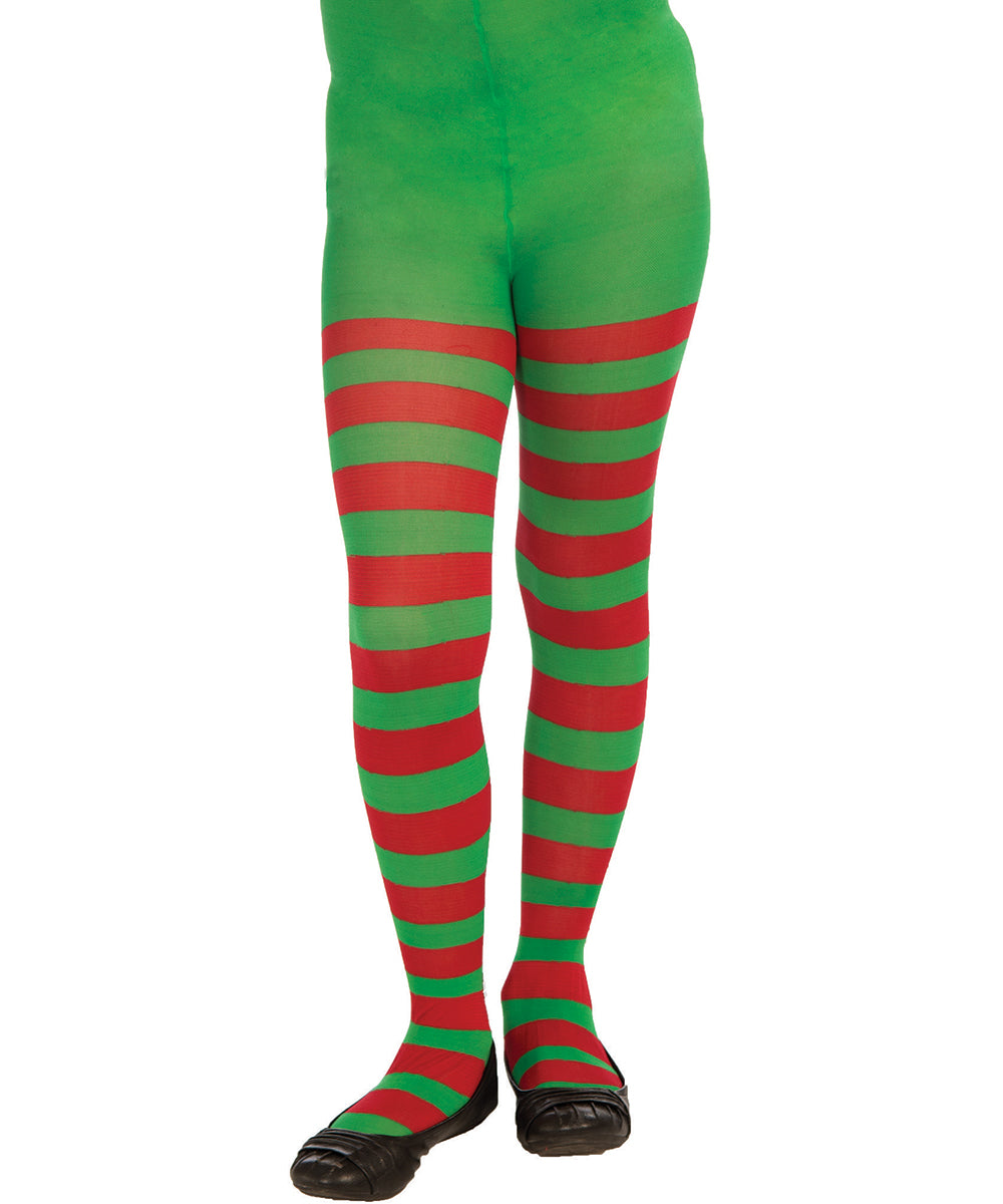 Red & Green Striped Socks-Child