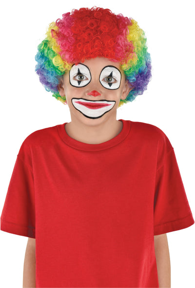 Child Rainbow Clown Wig