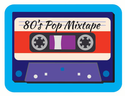80s Retro Vintage Party Decorating Kit 10pcs