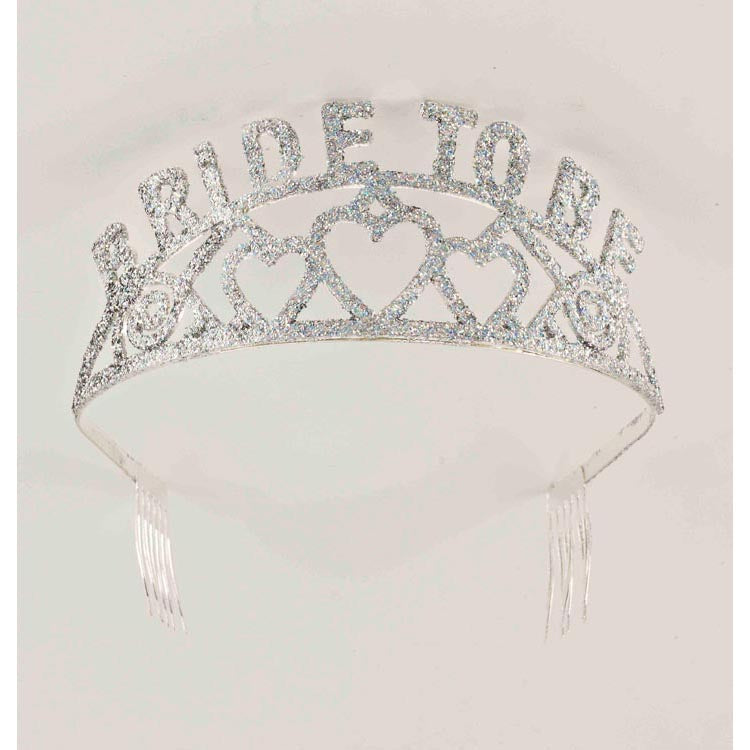 Bride To Be-Glitter Tiara-Silver