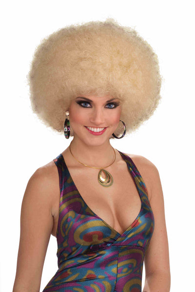 Deluxe Afro Wig Mixed Blonde