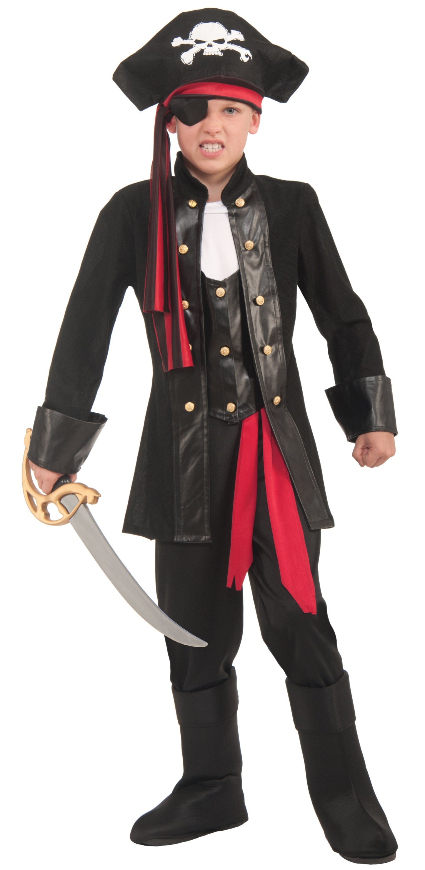 Seven Seas Pirate Kids Boy Costume - Large (10-12)