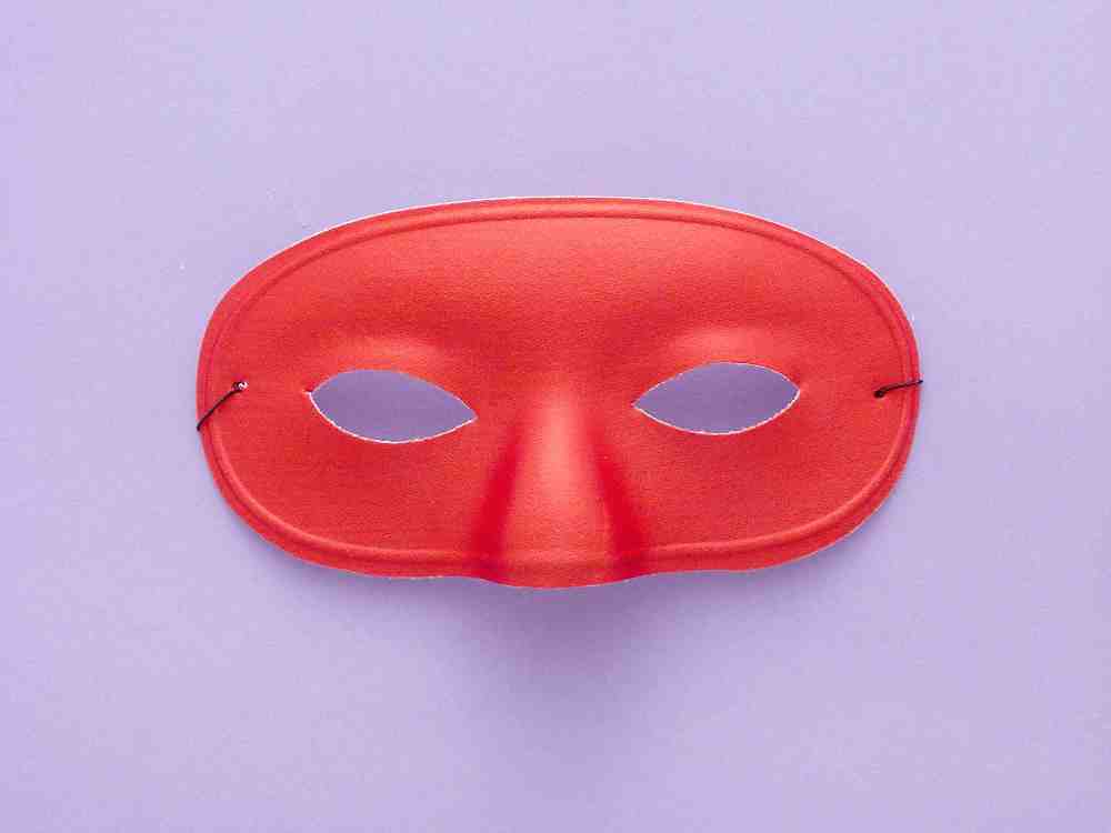 Domino Mask Deluxe Red