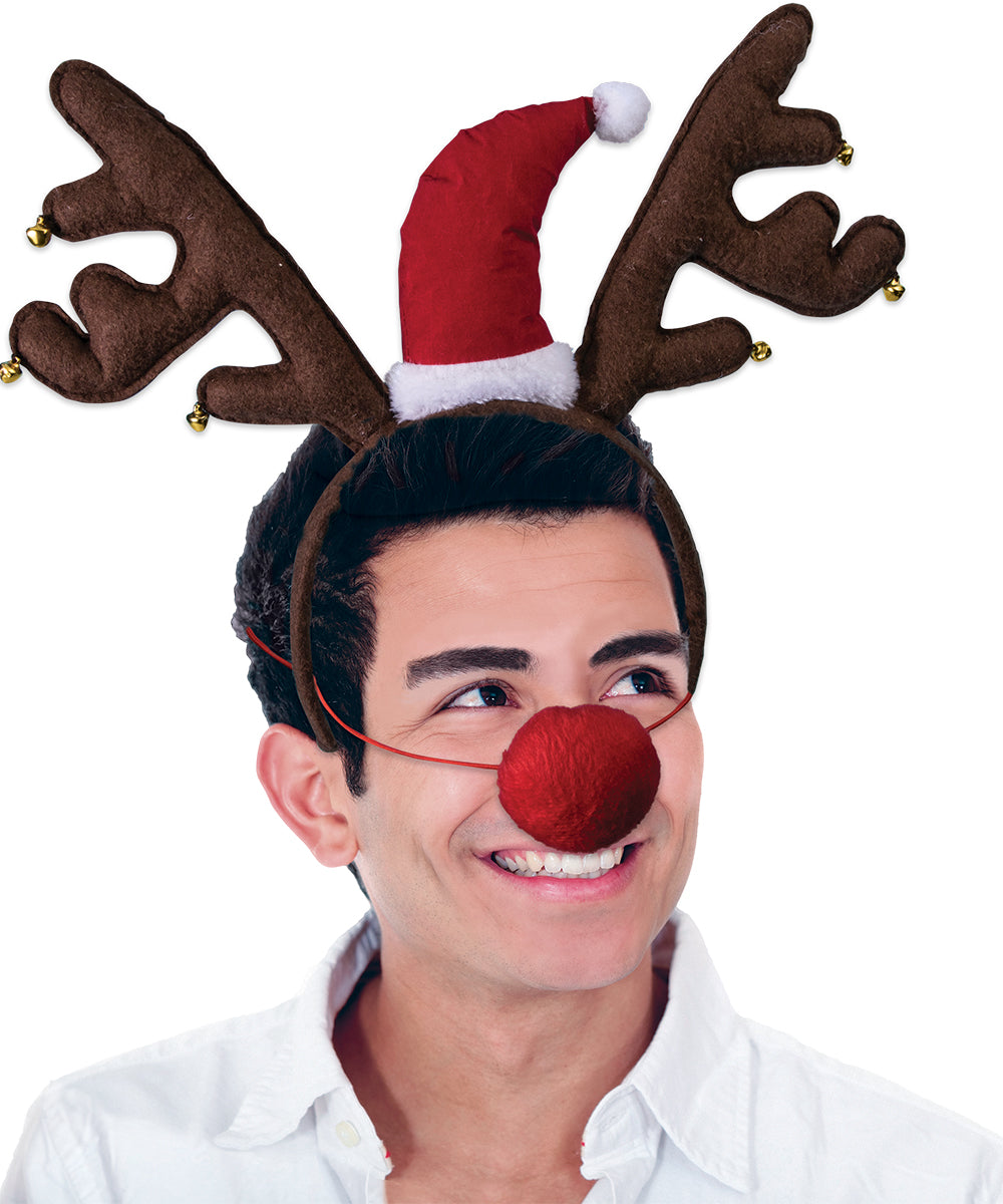 Antler Headband With Nose