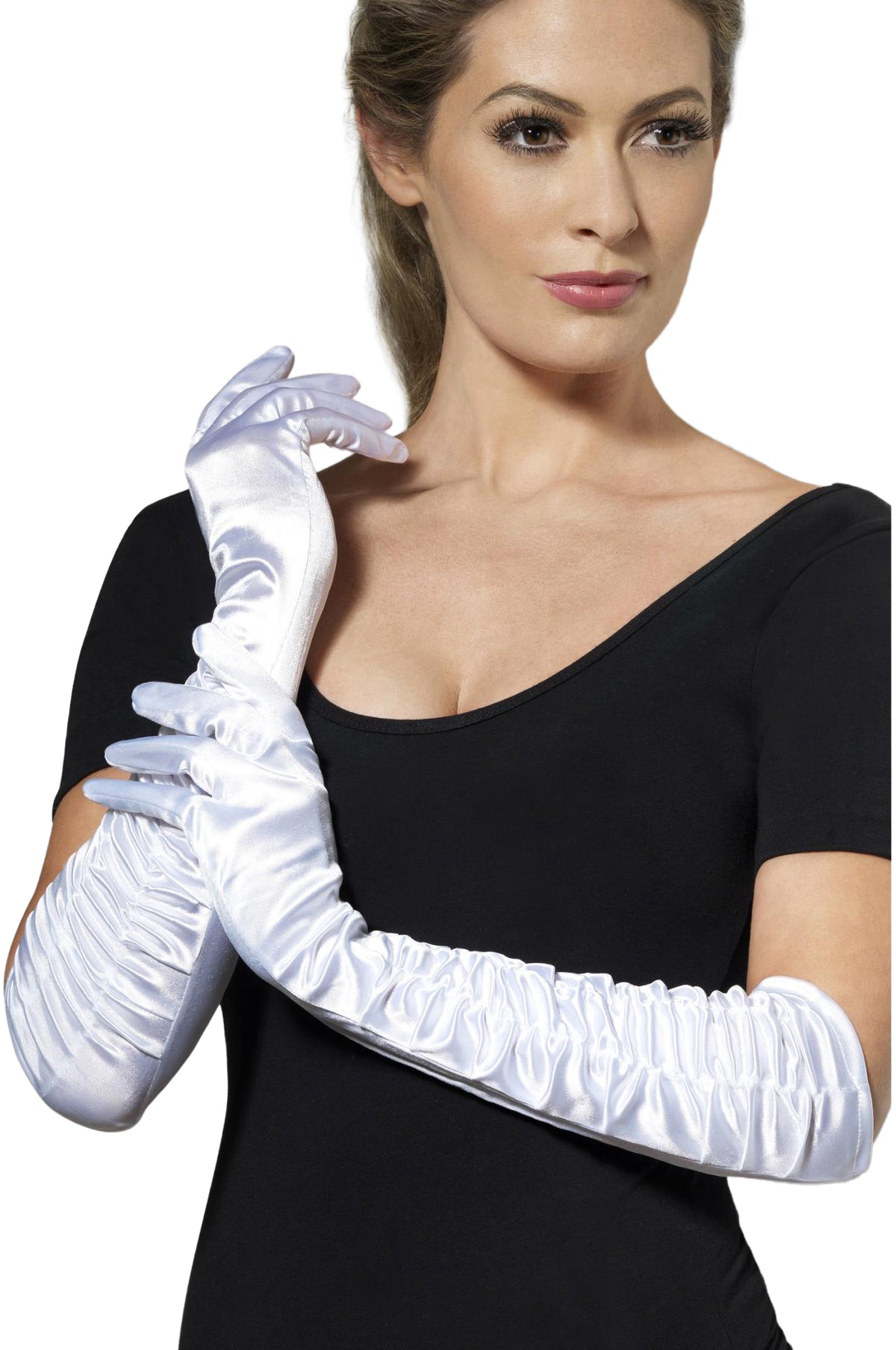 Temptress Long Gloves White