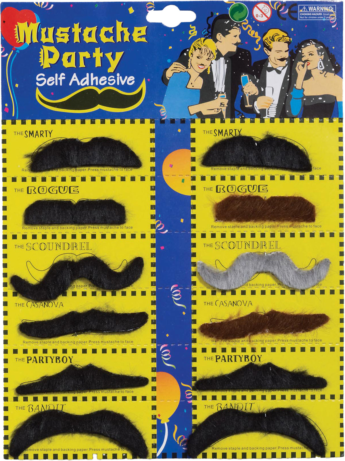 Moustache Card-12pcs