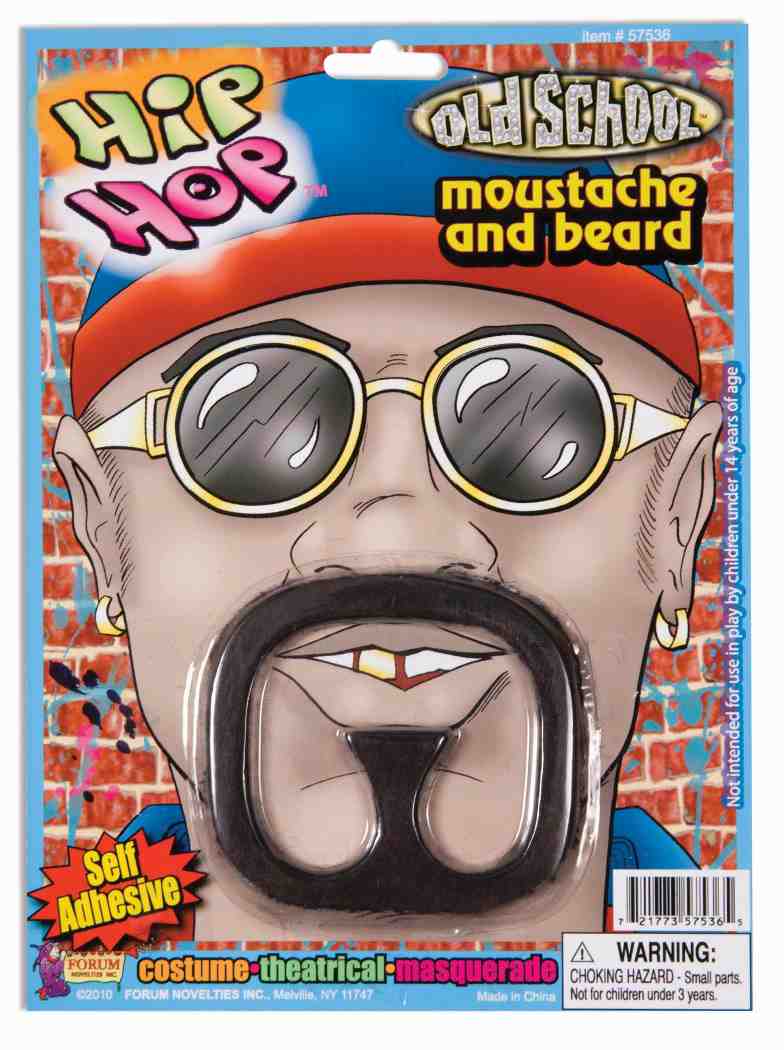 Rap Star Moustache & Beard