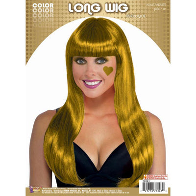 Color Line-Long Wig With Tinsel