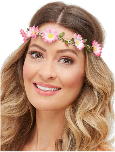 Hawaiian Hippie Daisy Chain Headband Retro Vintage