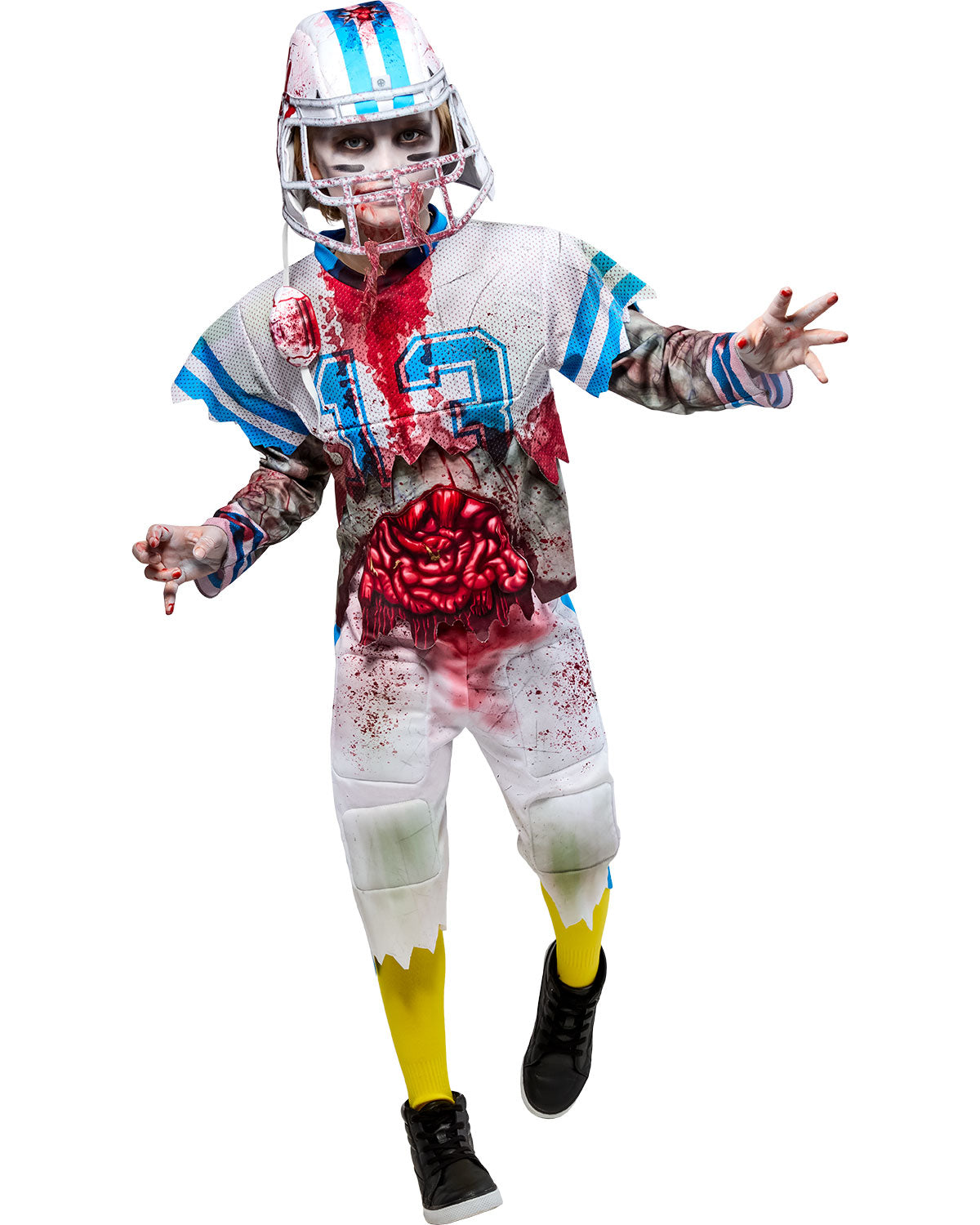 Zombie Football Player Kids Costume