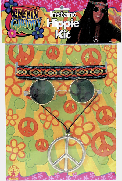 Hippie Retro Vintage Accessory Kit Male