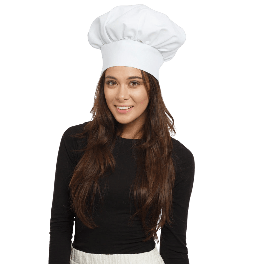 White Chef Hat - Adult