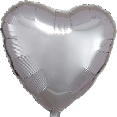Heart Silver Foil Balloon 19"