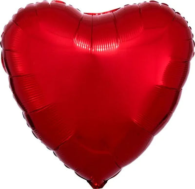 Heart Red Foil Balloon 19"