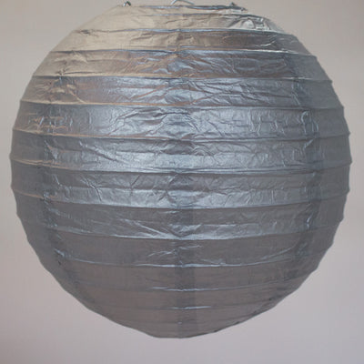 LINTERNA FAROL DE PAPEL PLATA