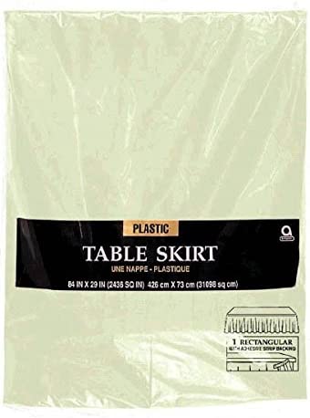 Plastic Table Skirt Verde (x1u)