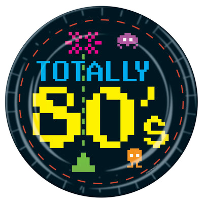 80's Retro Vintage Plates