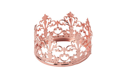 CORONA REAL DE METAL - ORO ROSA