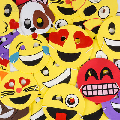 Emoji Mascaras De Goma Espuma 7.5"