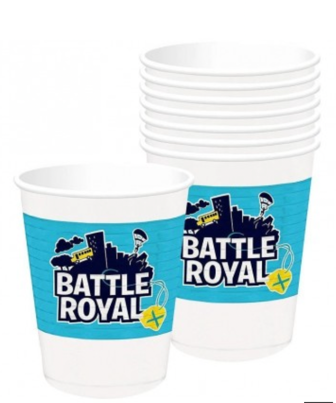 Battle Royal Vasos Plasticos 16oz (x8u)
