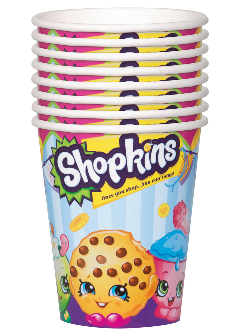 Shopkins Vasos Papel (x8u)