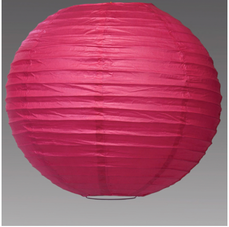 Linterna Farol Papel Fucsia 18"