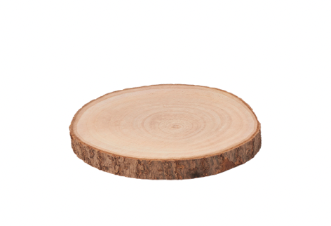 Rodaja de Madera Natural- 7"