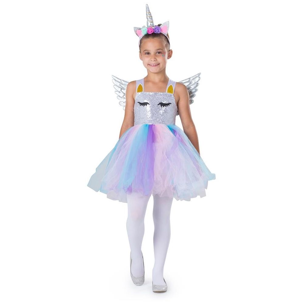 Vestido Disfraz Unicornio Niña 4-6