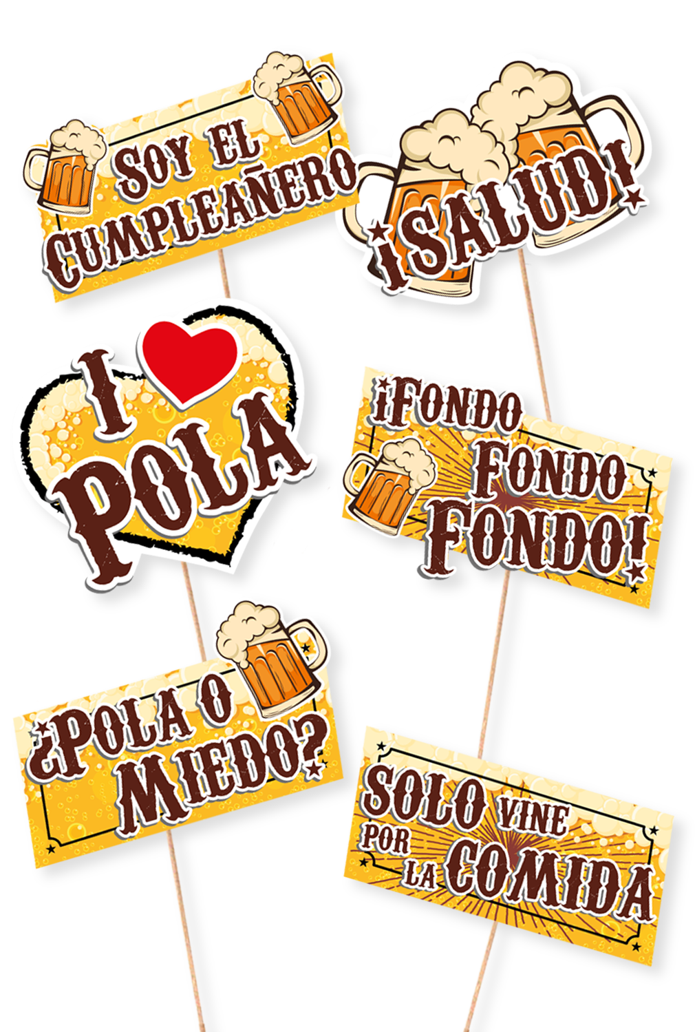 PIN SELFIE X6 UD LINEA CERVEZA