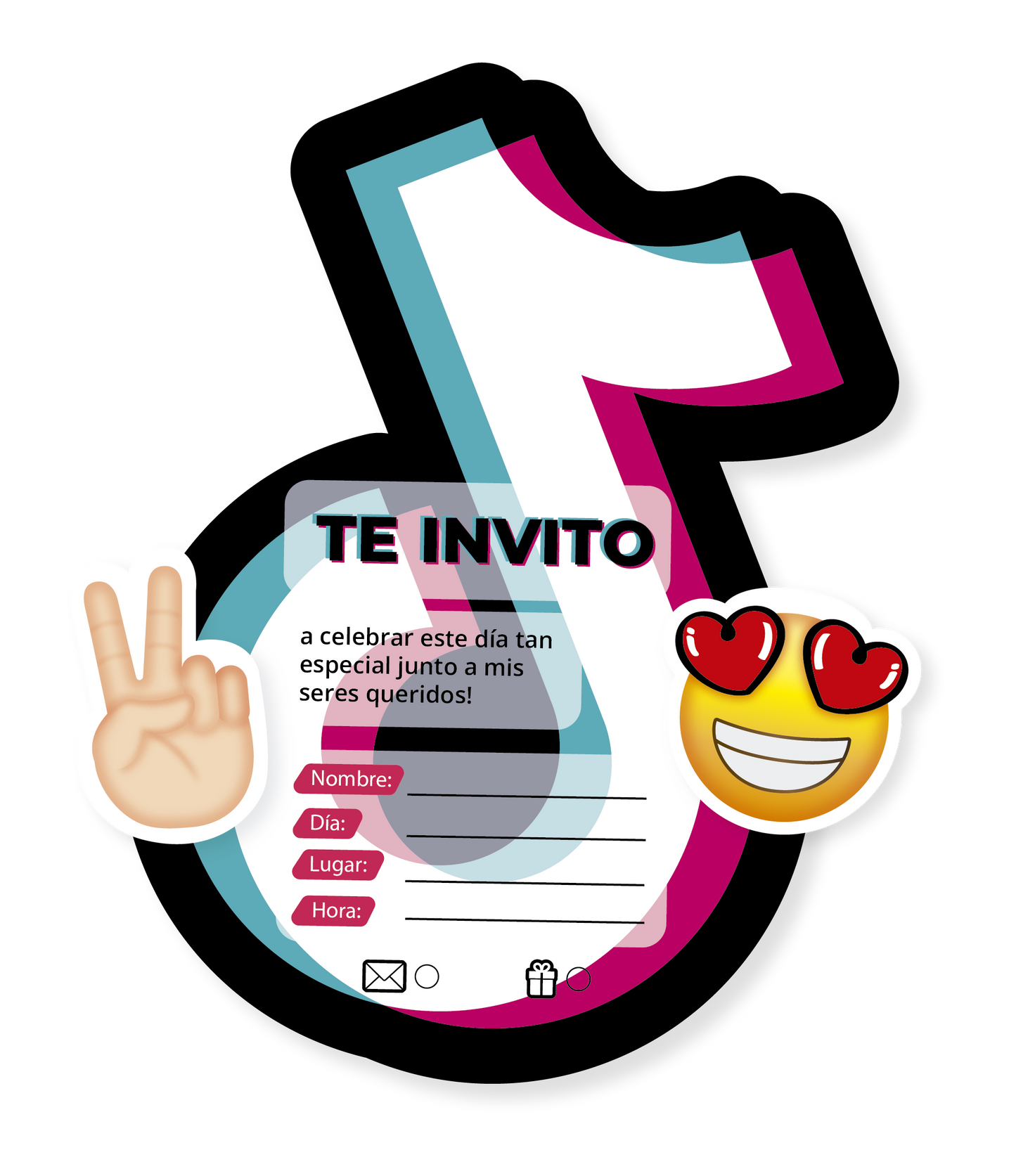 TARJETA X 6 UD TIKTOK