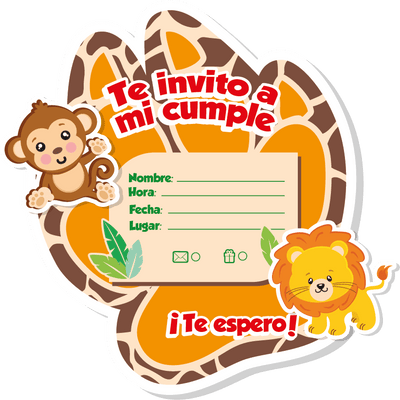 TARJETA X 6 UD SAFARI
