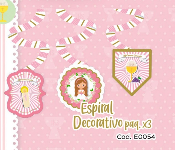 ESPIRAL X3 UD PRIMERA COMUNION NIÑA
