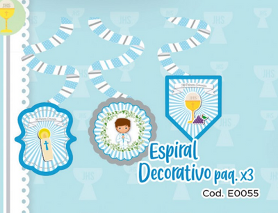 ESPIRAL X3 UD PRIMERA COMUNION NIÑO