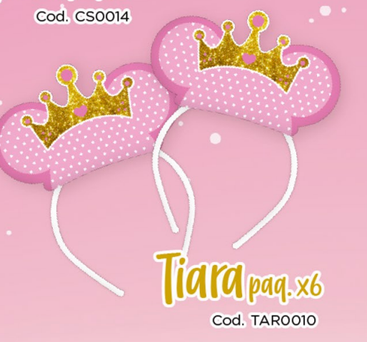 Tiara Minnie Dorada (x6u)